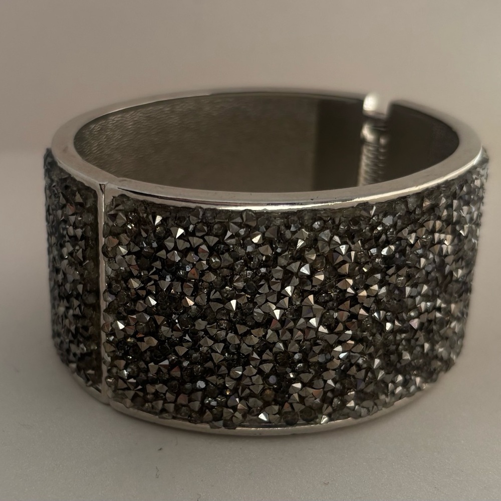 New York & Company Silver and Black Bracelet